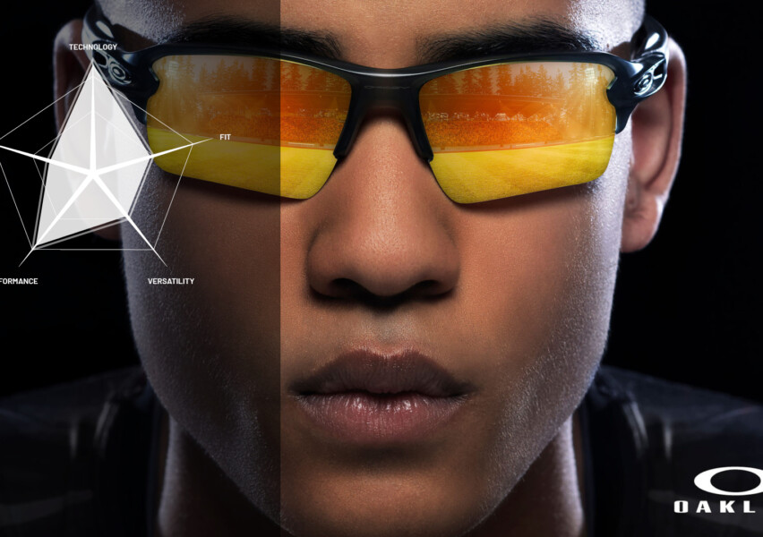 After conducting a brand perception survey in five qualitative dimensions, Oakley's brand was most highly associated with technology and performance. The survey included ranked comparisons against the brands Nike, Adidas and Rayban.