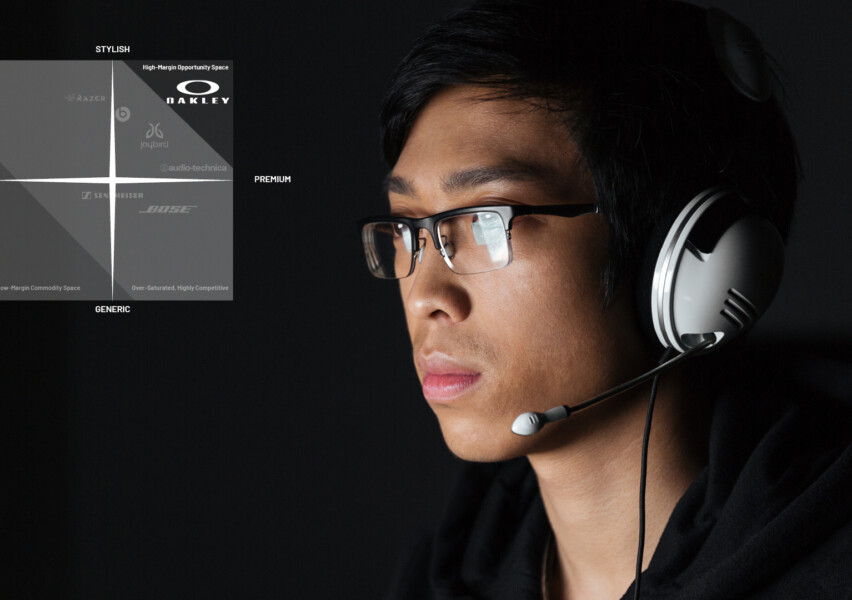 The US and global market for headphones is a mature saturated market. The most well-known brands occupy a highly competitive segment of the market. While knockoff brands occupy a low-margin commodity space. Oakley's best bet for market entry is to maximize the region where premium meets stylish.