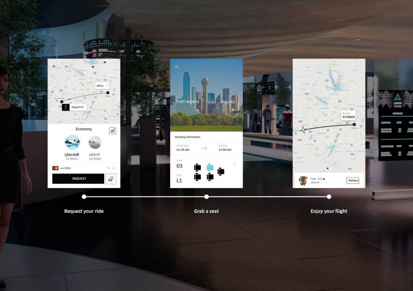 As we finalized the user flow, we relied on accompanying interactions on users' smartphones and interactive elements in the skyport. From booking and terminal access through boarding the aircraft, all key moments had corresponding screens with further information available within the app experience.
